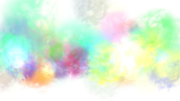 une image abstraite colorée d'un nuage de couleur arc-en-ciel
