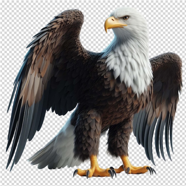 PSD une image d'un aigle avec une image dun aigle