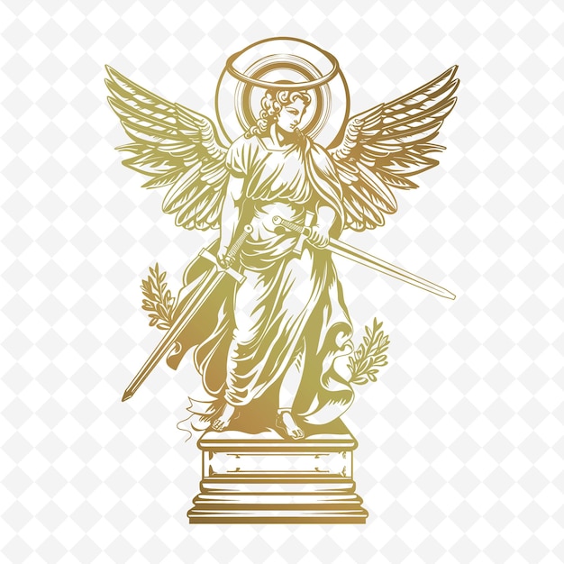 PSD une image d'un ange avec une croix sur le dessus