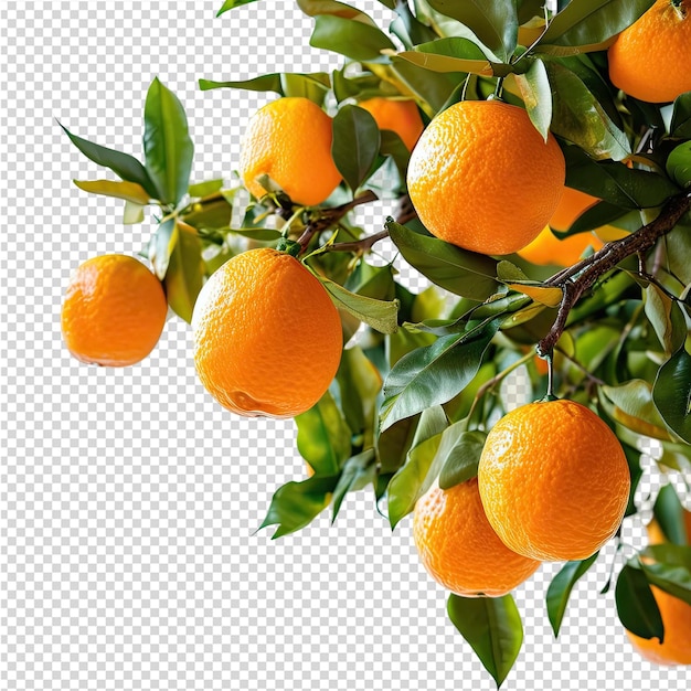 PSD une image d'un arbre avec des oranges dessus