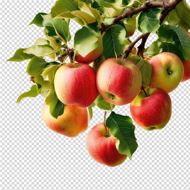 PSD une image d'un arbre avec des pommes dessus