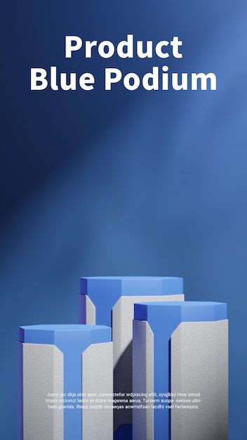 PSD une image bleue et blanche de quelques blocs avec un qui dit x