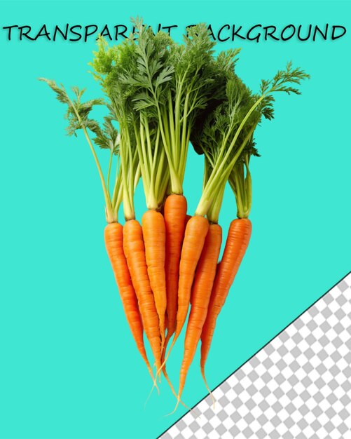 PSD une image d'un bouquet de carottes
