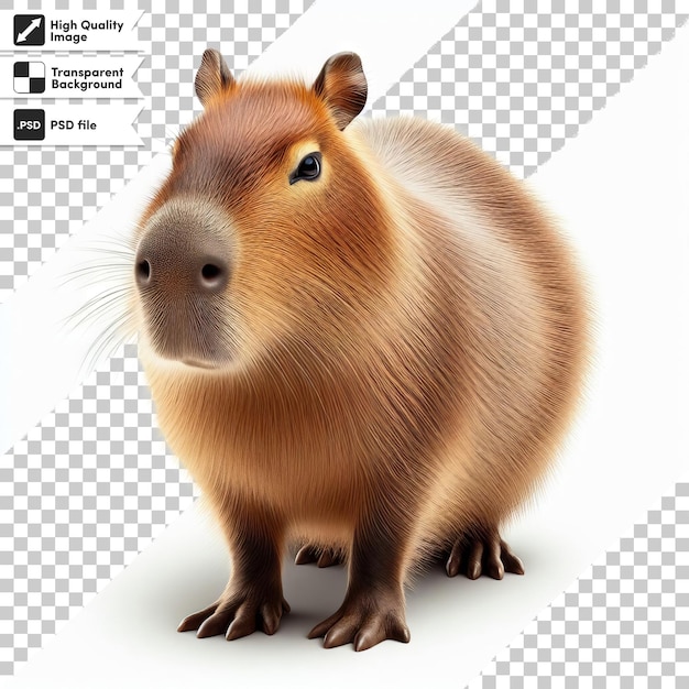 PSD une image d'un castor avec une photo d'un beaver