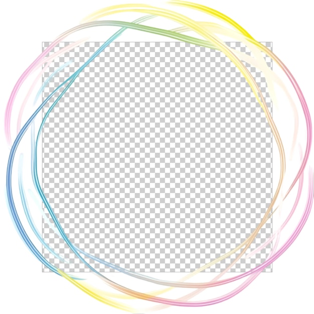 une image colorée d'une bande de couleur arc-en-ciel sur un fond blanc