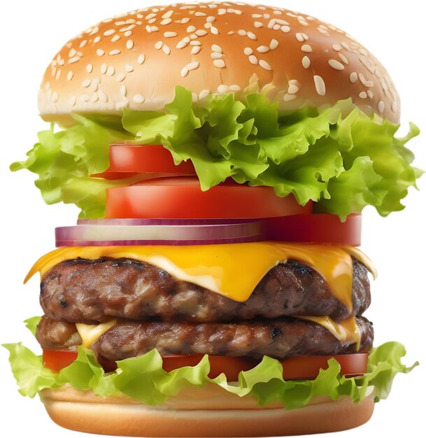 PSD image du délicieux burger généré par aig