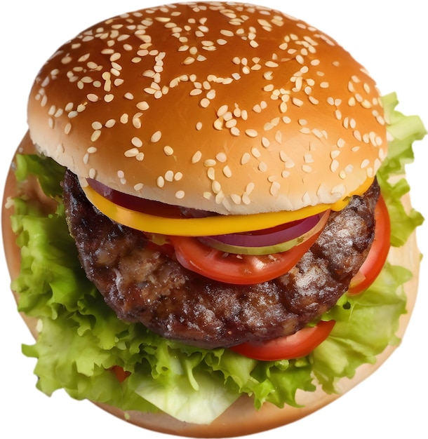 PSD image du délicieux burger généré par aig