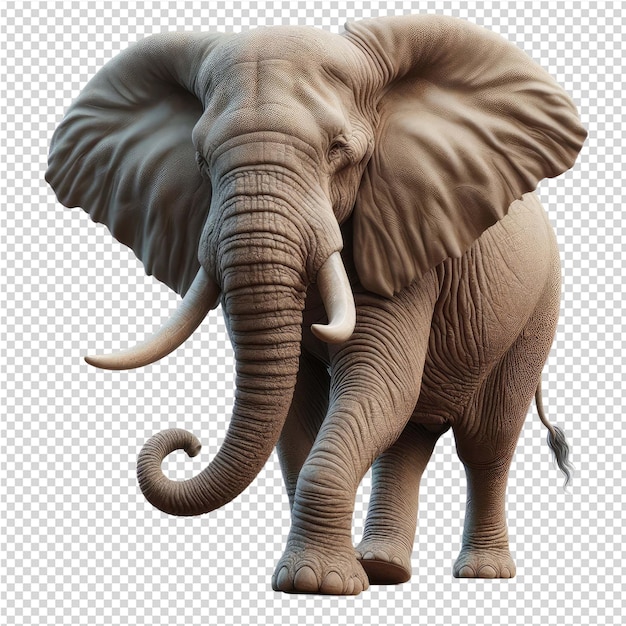 PSD une image d'un éléphant avec une coupe de celui-ci