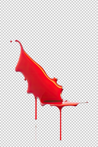 Image D'une Explosion De Peinture Rouge