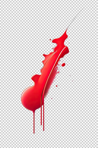 Image D'une Explosion De Peinture Rouge