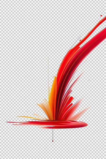 Image D'une Explosion De Peinture Rouge