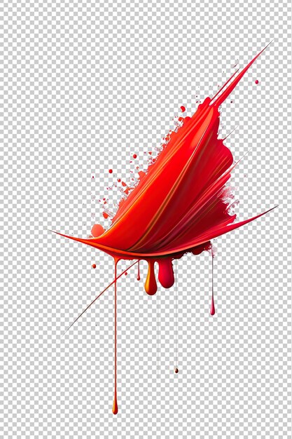 Image D'une Explosion De Peinture Rouge