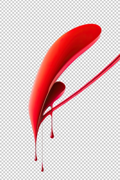 Image D'une Explosion De Peinture Rouge