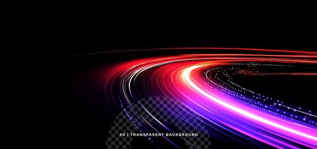 une image d'un fond éclairé avec une image floue d'une voiture en mouvement