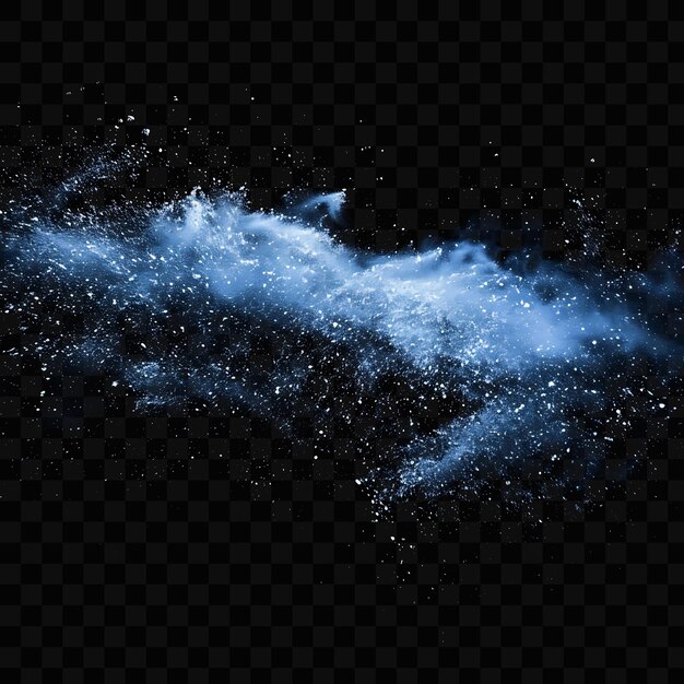 PSD une image générée par ordinateur d'une galaxie bleue et blanche