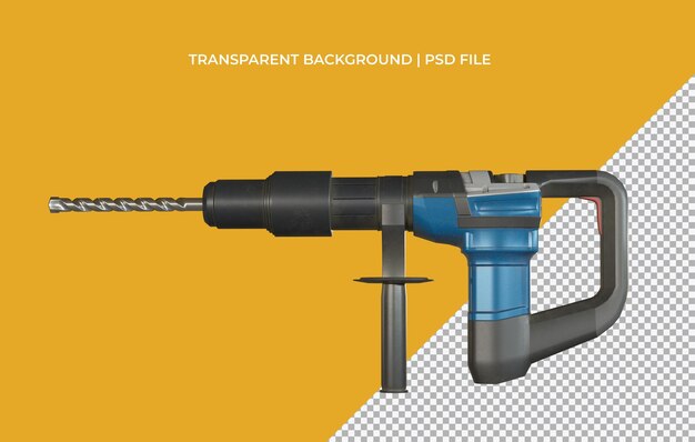 PSD image isolée d'une perceuse à percussion
