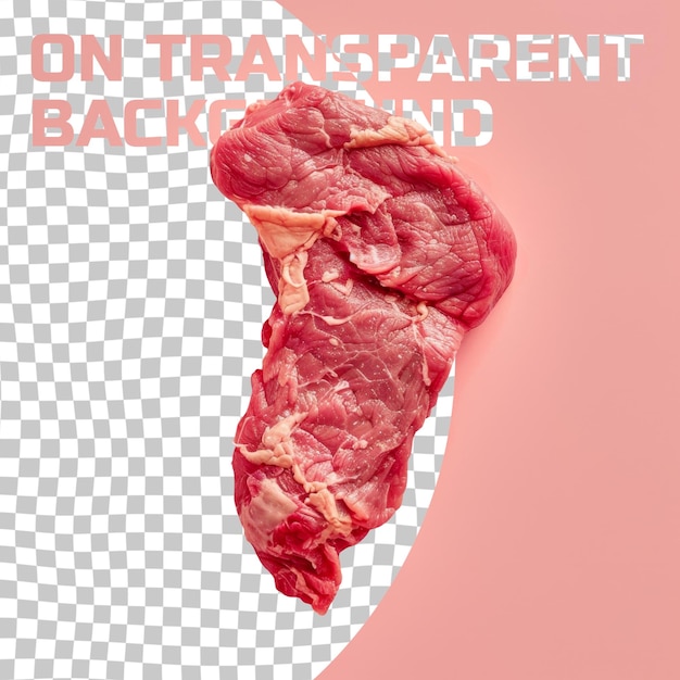 PSD une image d'un morceau de viande sur le dos