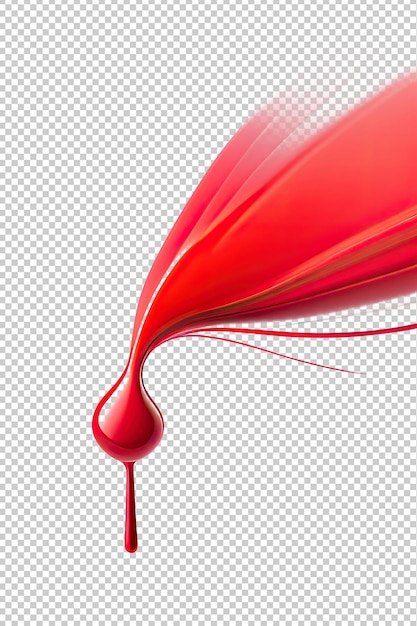 Image of an explosion of red paint