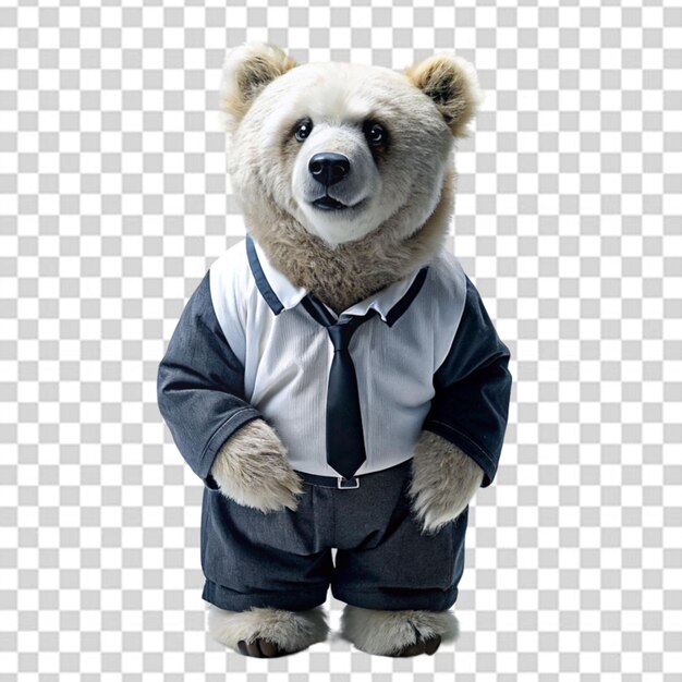 PSD une image d'un ours avec un fond transparent