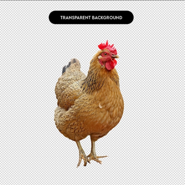 Image d'un poulet sur un fond transparent