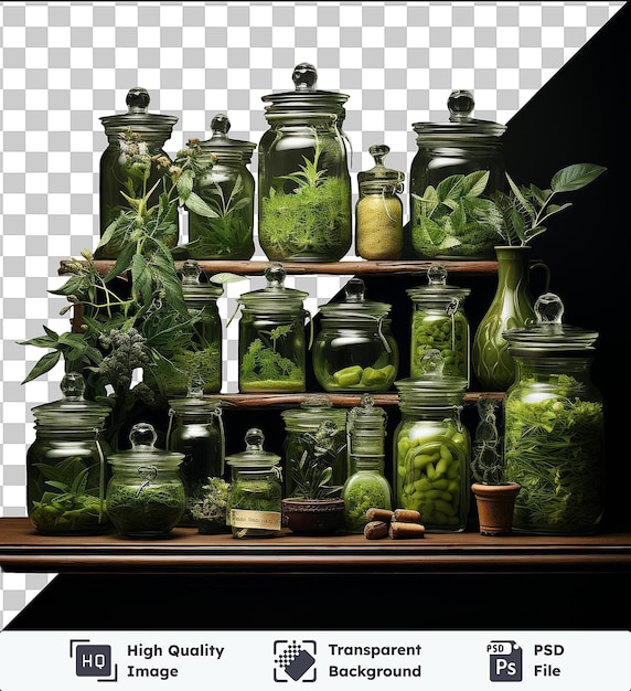 PSD image psd transparente photographique réaliste herbalist_s remèdes à base de plantes