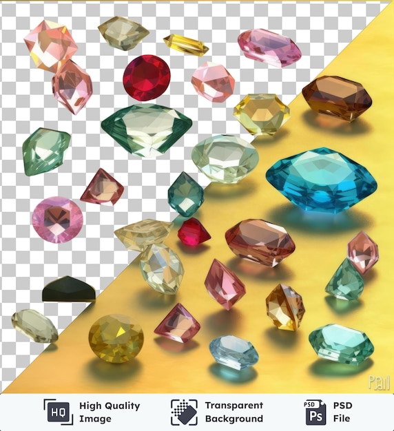 PSD image psd transparente photographique réaliste jewelry maker_s pierres précieuses