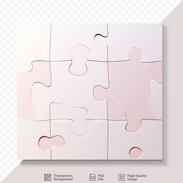 PSD une image d'un puzzle avec les mots « puzzle » dessus.