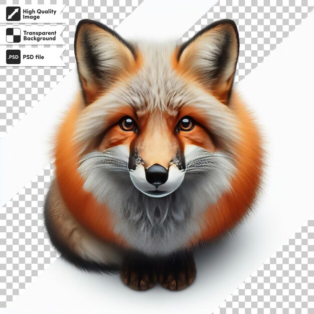 PSD une image d'un renard qui a le mot renard sur lui