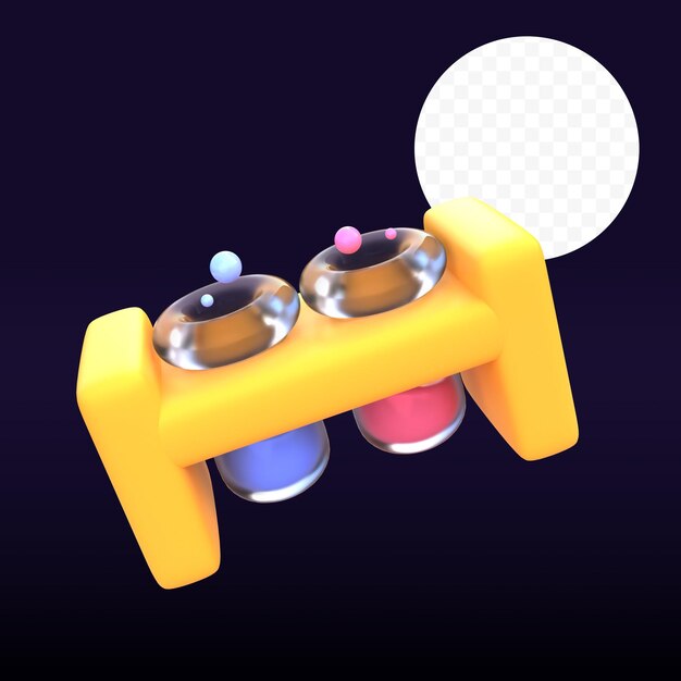 PSD image de rendu 3d du tube à essai