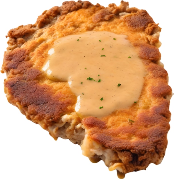 PSD image de steak de poulet frit à l'aspect délicieux généré par aig