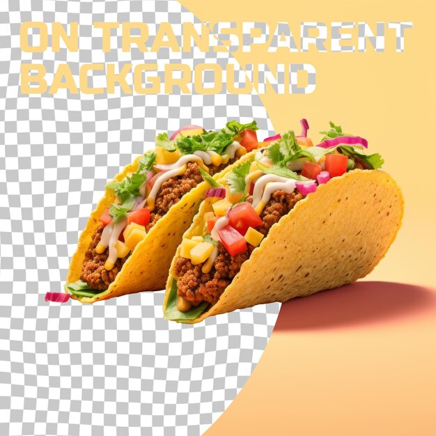 PSD une image de taco taco qui dit des transparences sur le dos