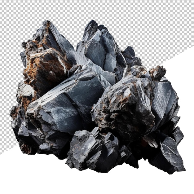 PSD une image d'un tas de rochers avec un fond blanc
