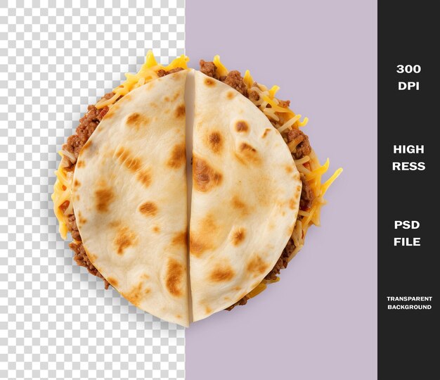 PSD une image d'une tortilla qui dit 