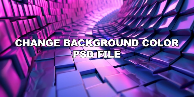 PSD une image violette et bleue d'un mur fait de blocs d'arrière-plan