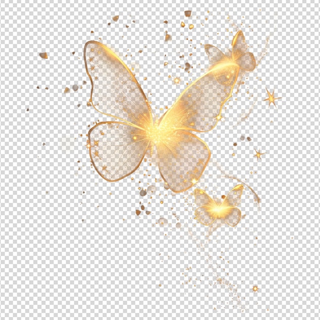 PSD imagem de borboletas mágicas