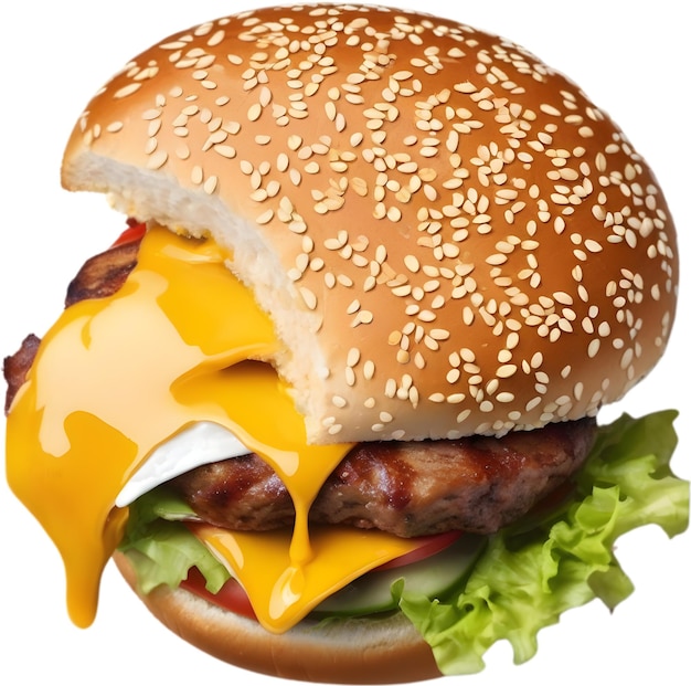 PSD imagem de burger de aparência deliciosa aigenerado