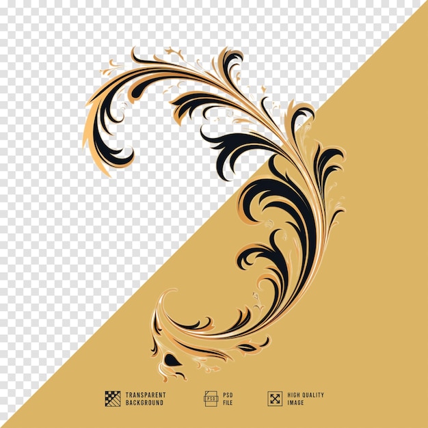 Imagem de elementos de design decorativos sem fundo em qualidade HD