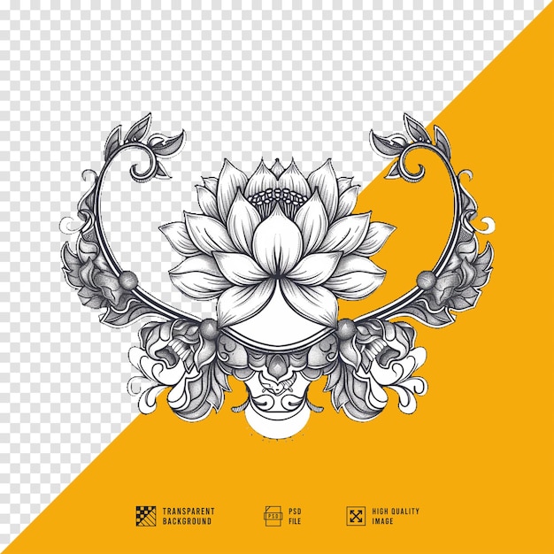 imagem de flor de lótus sem fundo em qualidade hd
