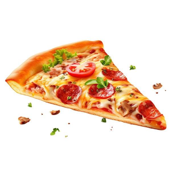 PSD imagem de ícone de vetor de fatia de pizza italiana