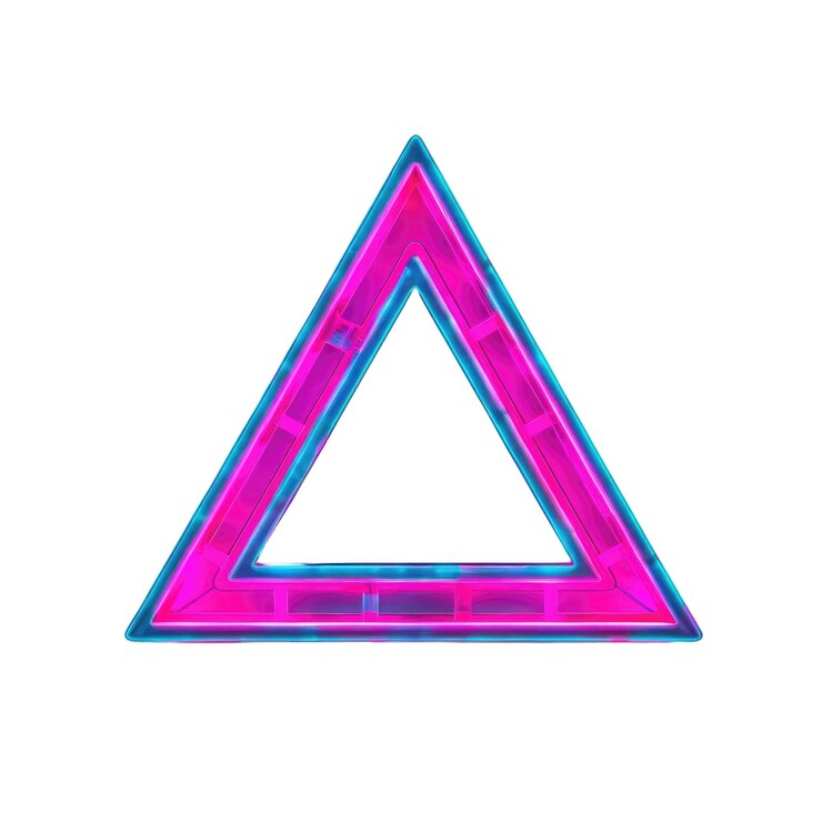 PSD imagem de portal de forma geométrica misteriosa com luz de néon de estilo digital aig35