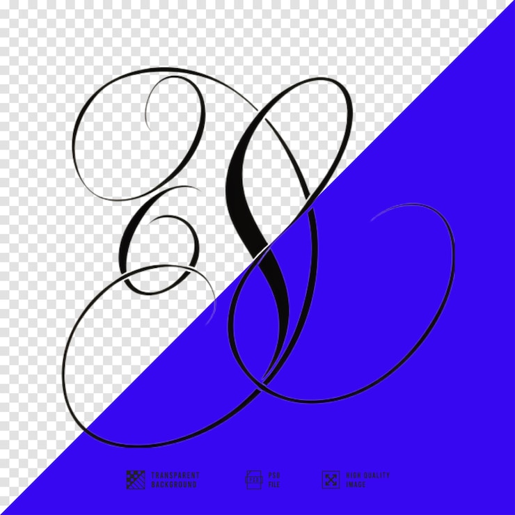 PSD imagem de traço b curvo do adobe illustrator sem fundo de qualidade hd