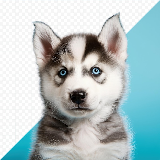 PSD imagem de um adorável cachorrinho husky