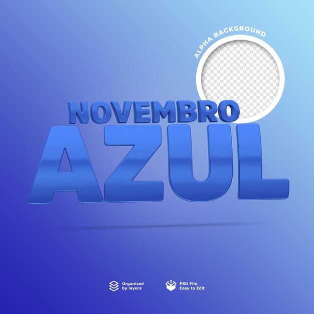 PSD imagem de um homem com luvas de boxe azuis de novembro