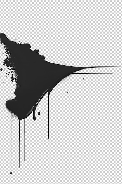 Imagem de uma explosão de tinta preta