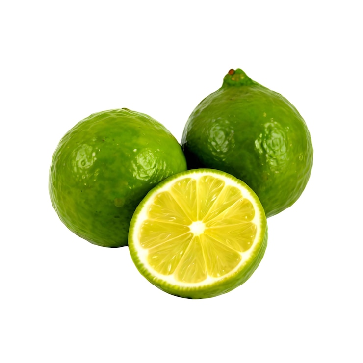 PSD imagem detalhada de limes transparent background