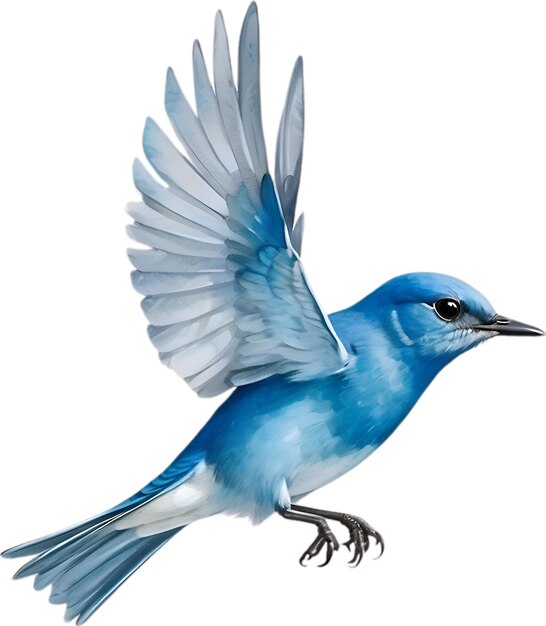 PSD imagem em close-up de um mountain bluebird.