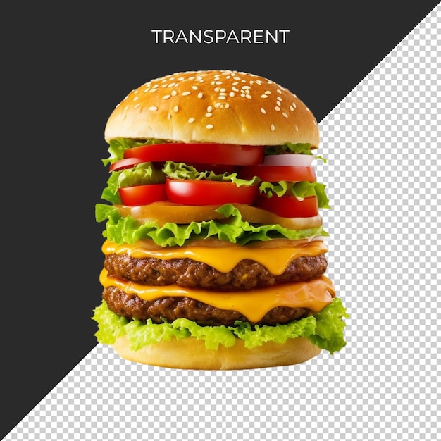 PSD imagem irresistível burger tower png sem fundo