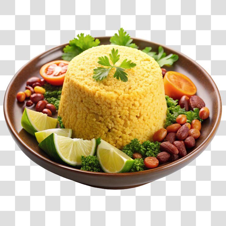 PSD imagem png 3d de alimentos brasileiros isolados no fundo transparente