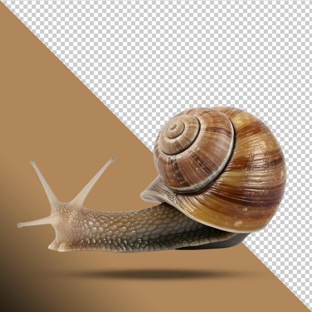 PSD imagem png de caracol em fundo transparente