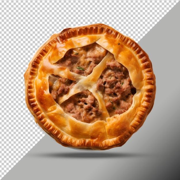 PSD imagem png de torta de carne em fundo transparente